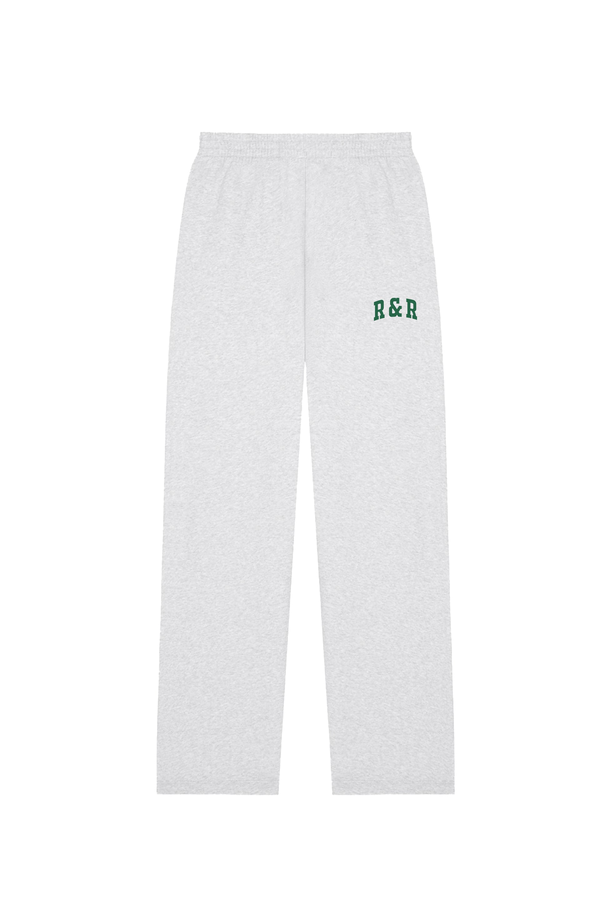 Grey Varsity Straight Leg Joggers