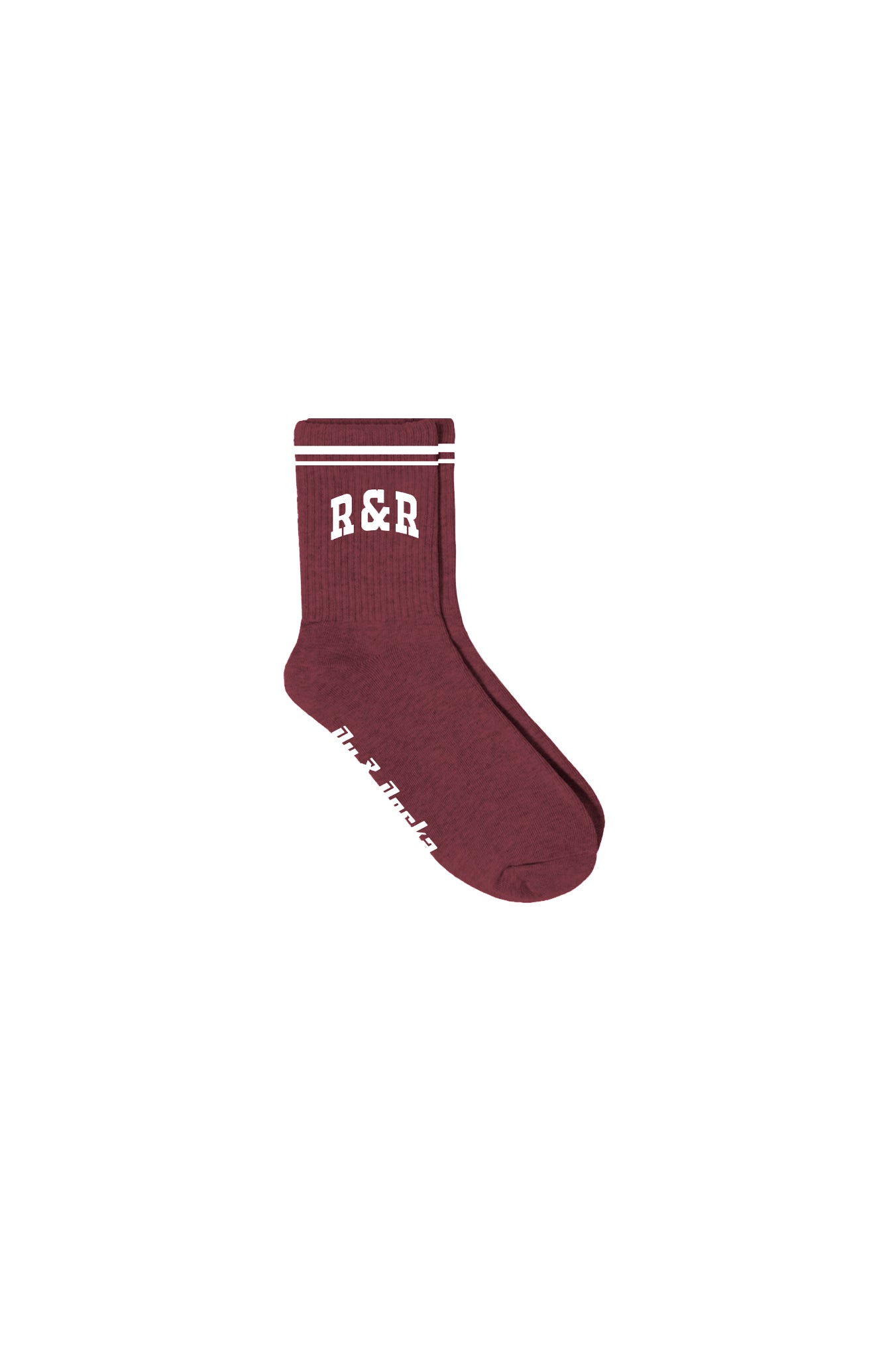 Burgundy Varsity Socks