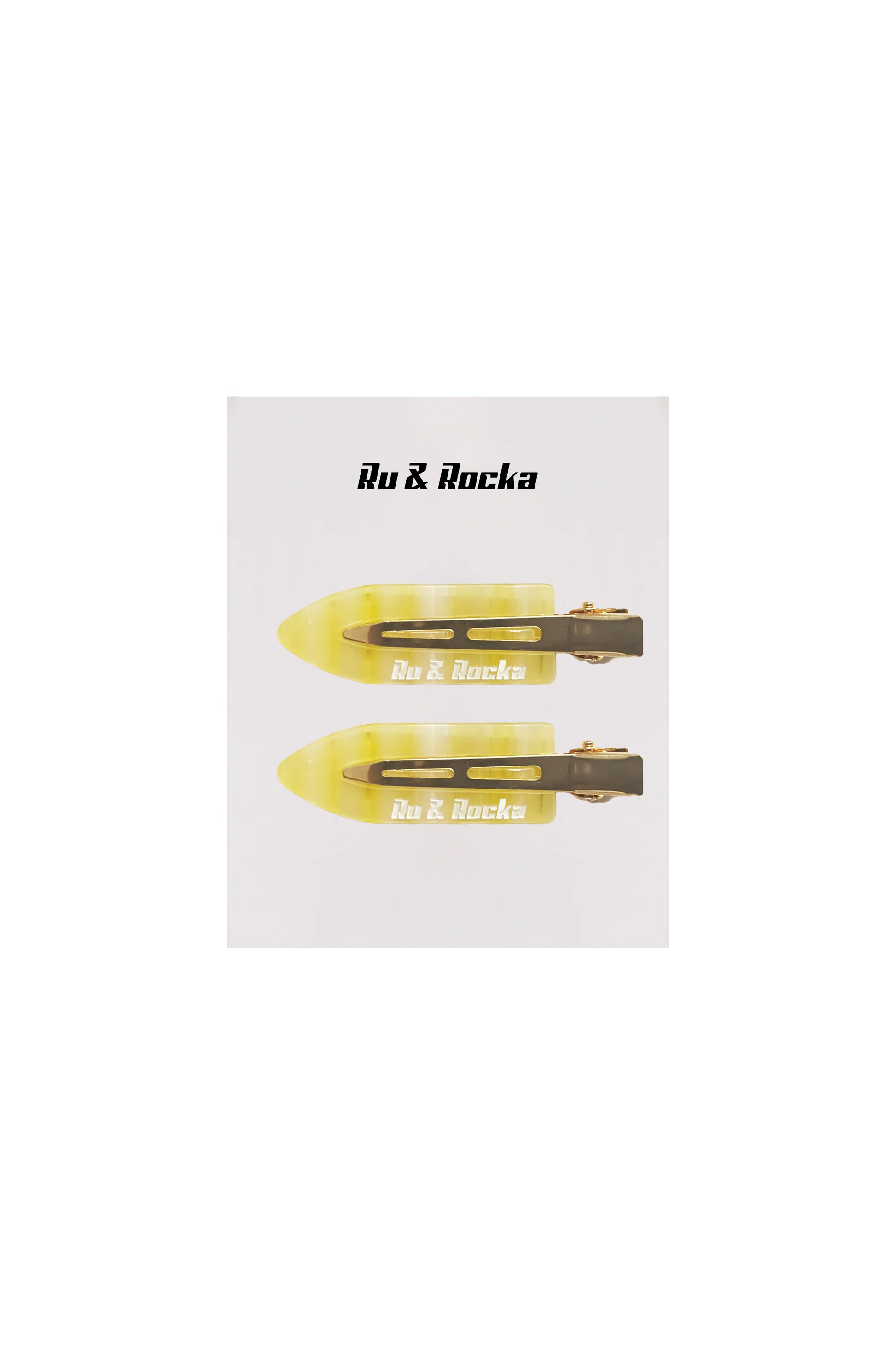 Lemon Drop Hair Clips