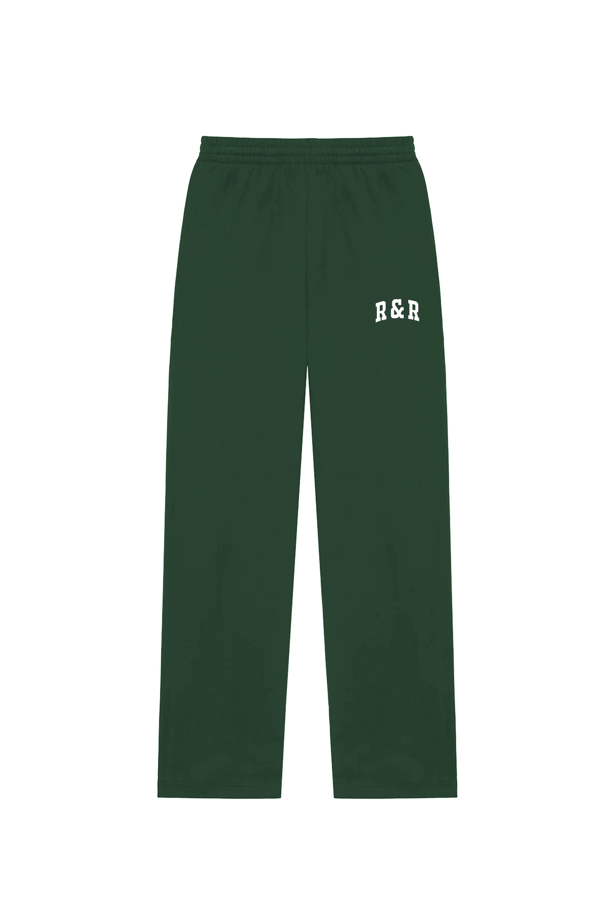 Palm Green Varsity Straight Leg Joggers