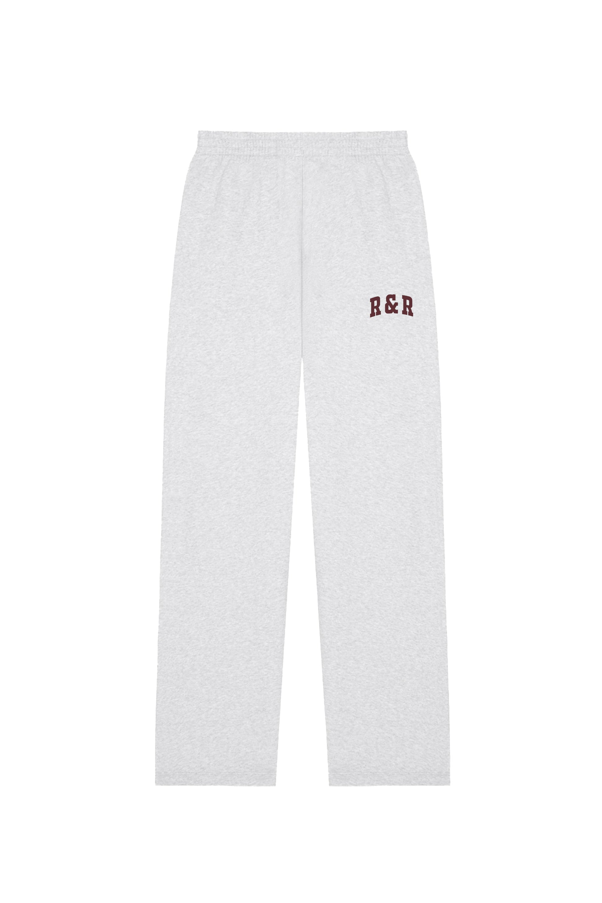 Grey Varsity Straight Leg Joggers