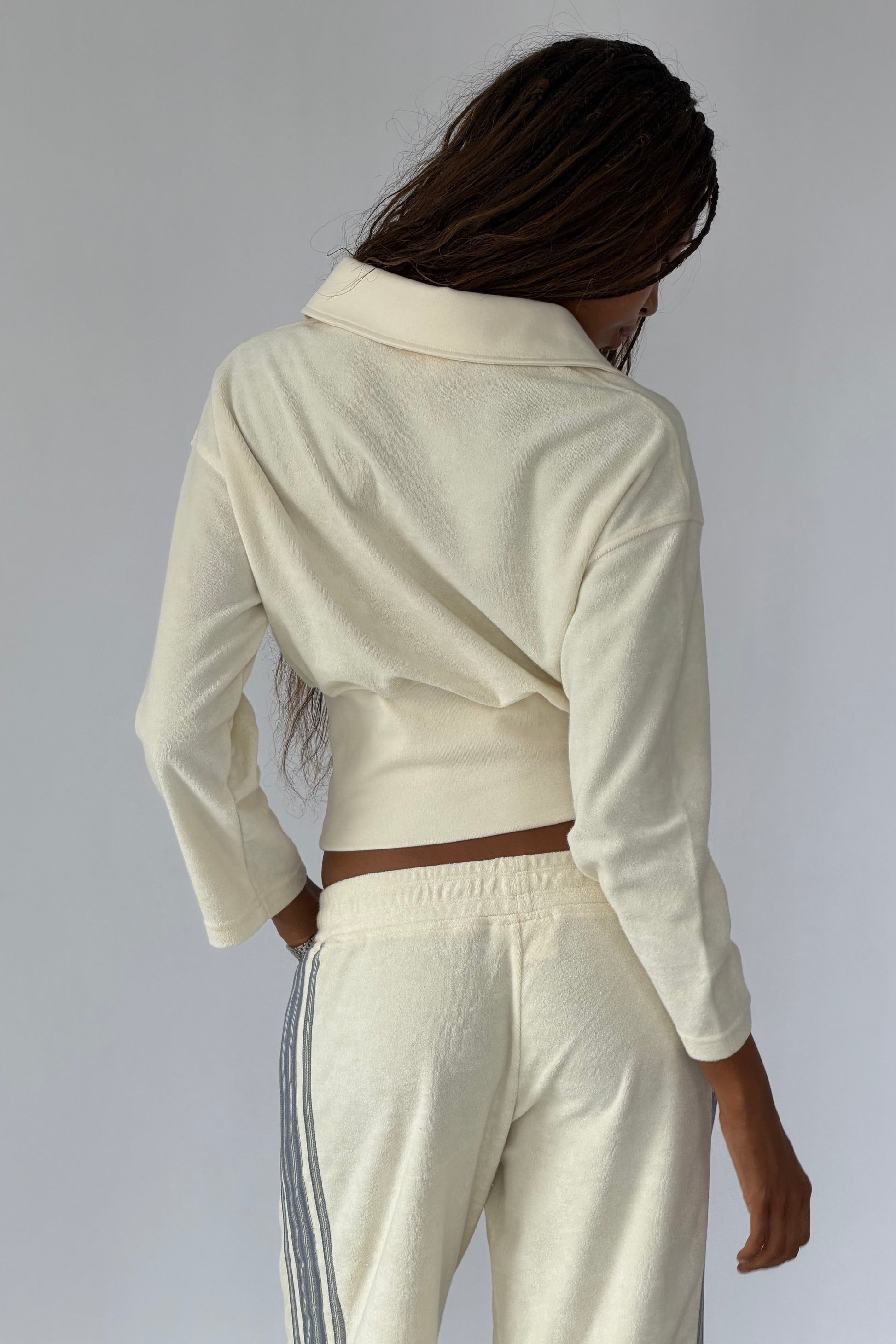 Vintage Cream Towelling Polo