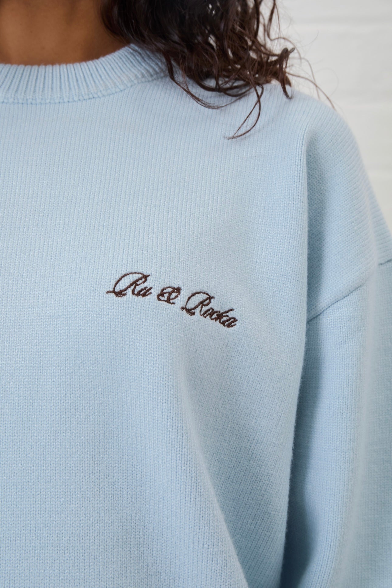 Baby Blue Knit Sweater
