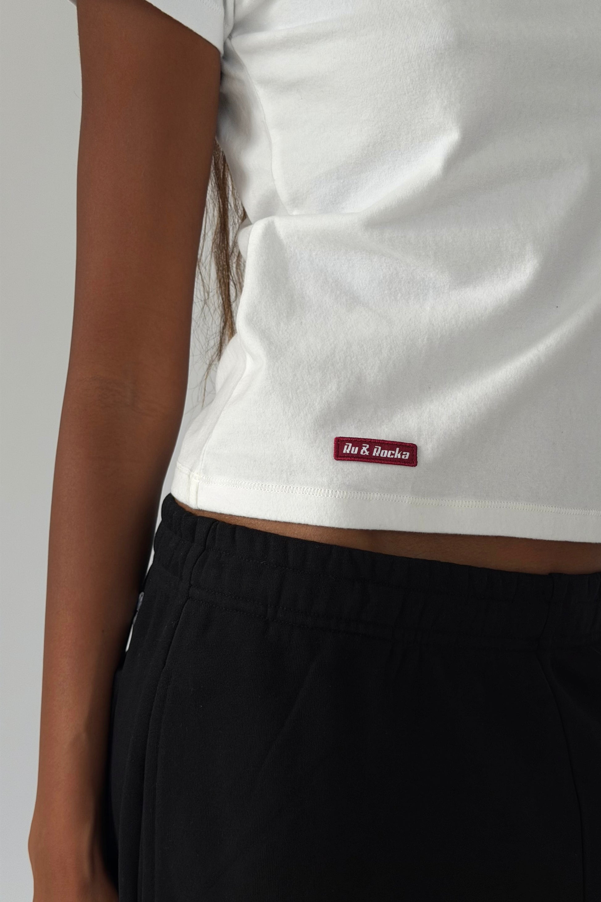 White Super Soft Fitted Baby Tee