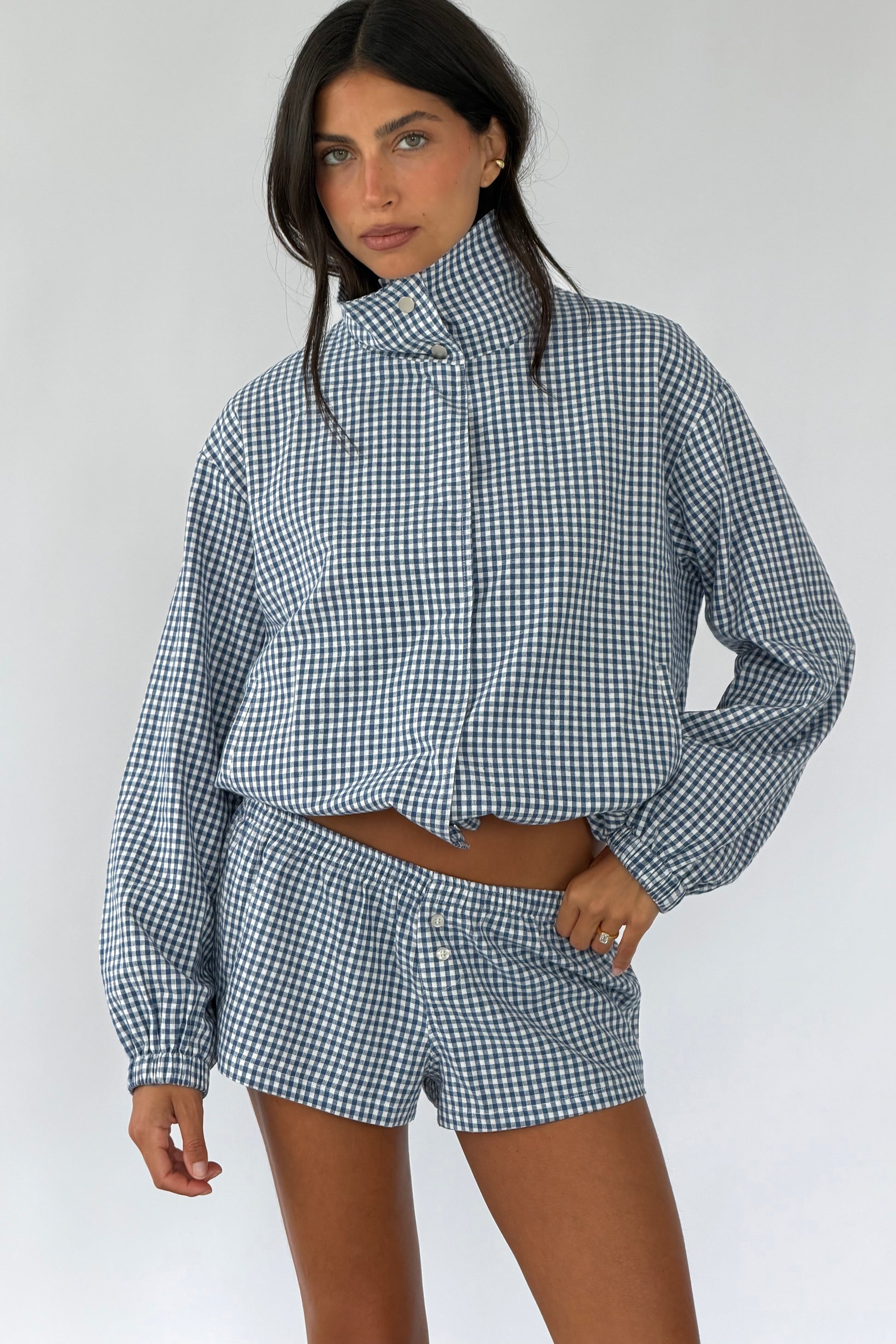 Gaia Blue Mini Shorts