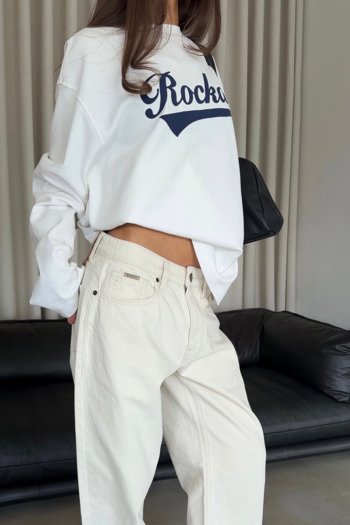 Rocka White Long Sleeve Tee