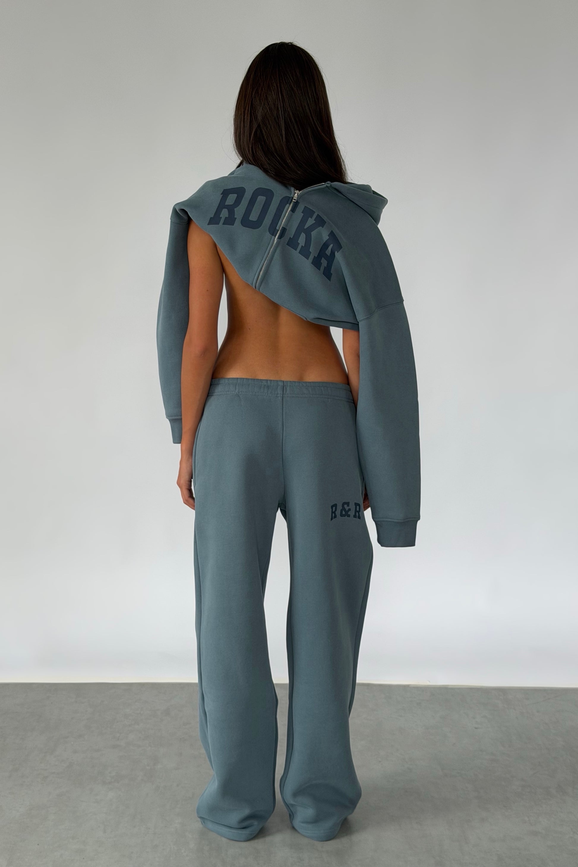 Teal Varsity Joggers