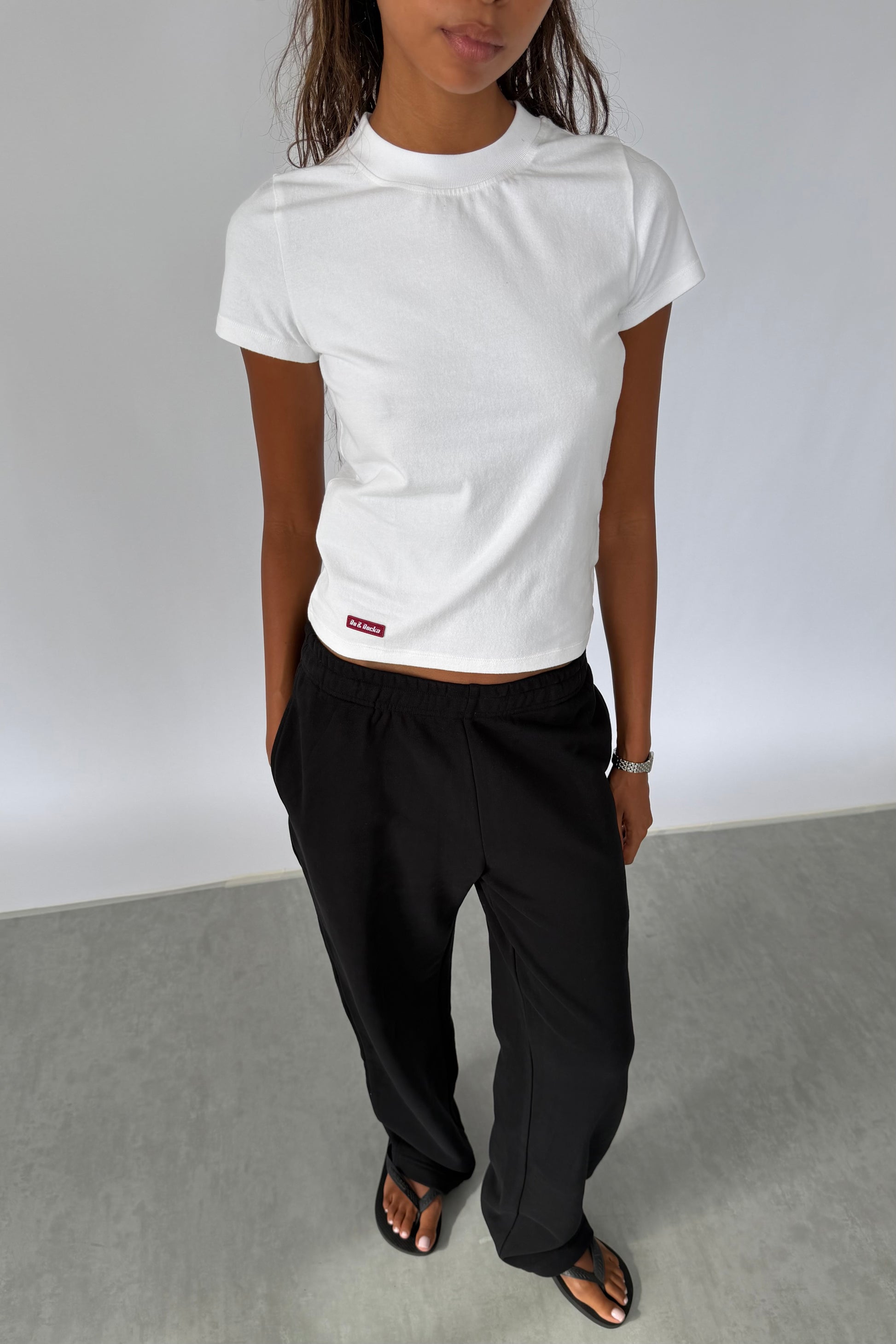 White Super Soft Fitted Baby Tee