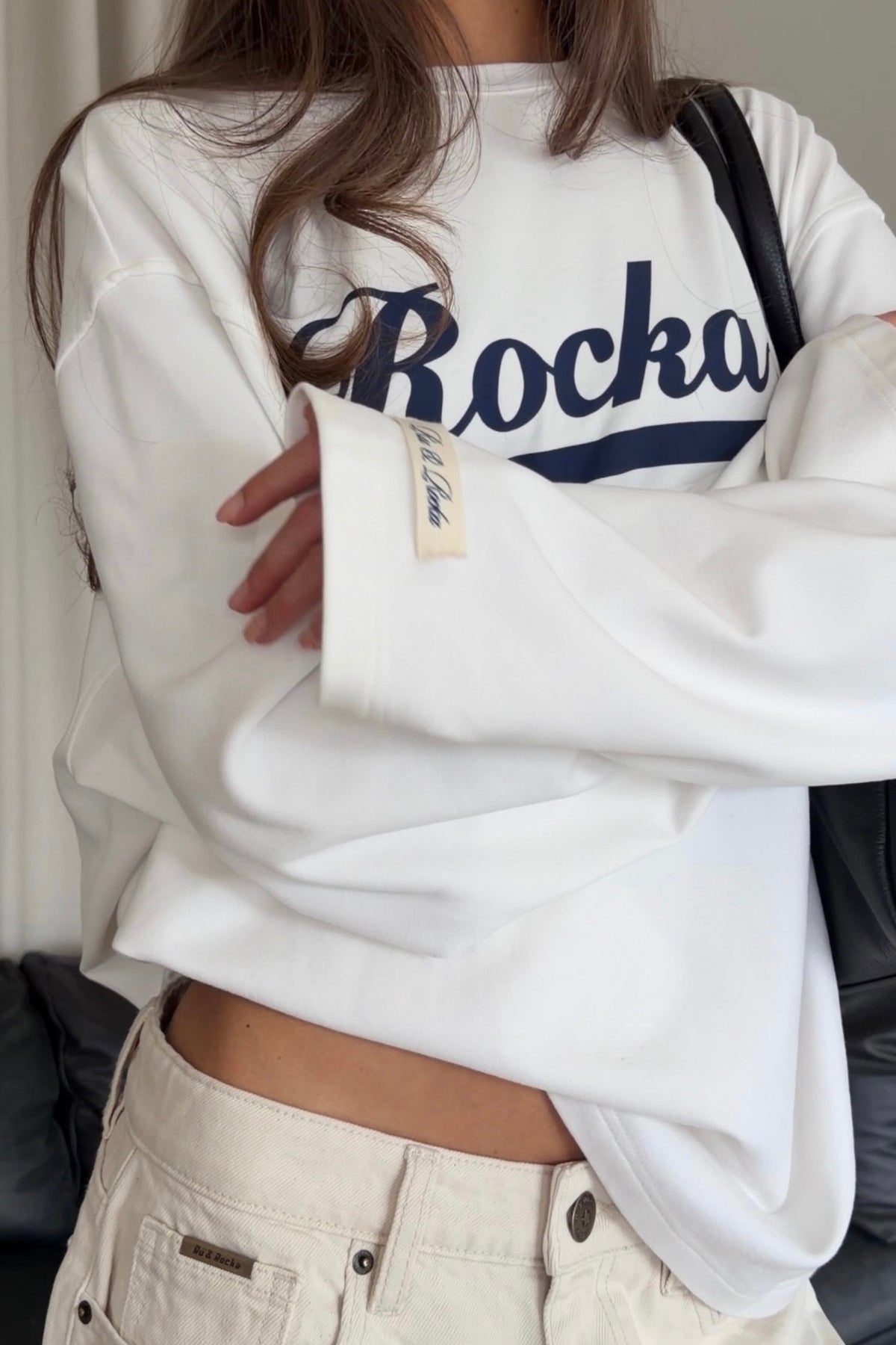 Rocka White Long Sleeve Tee