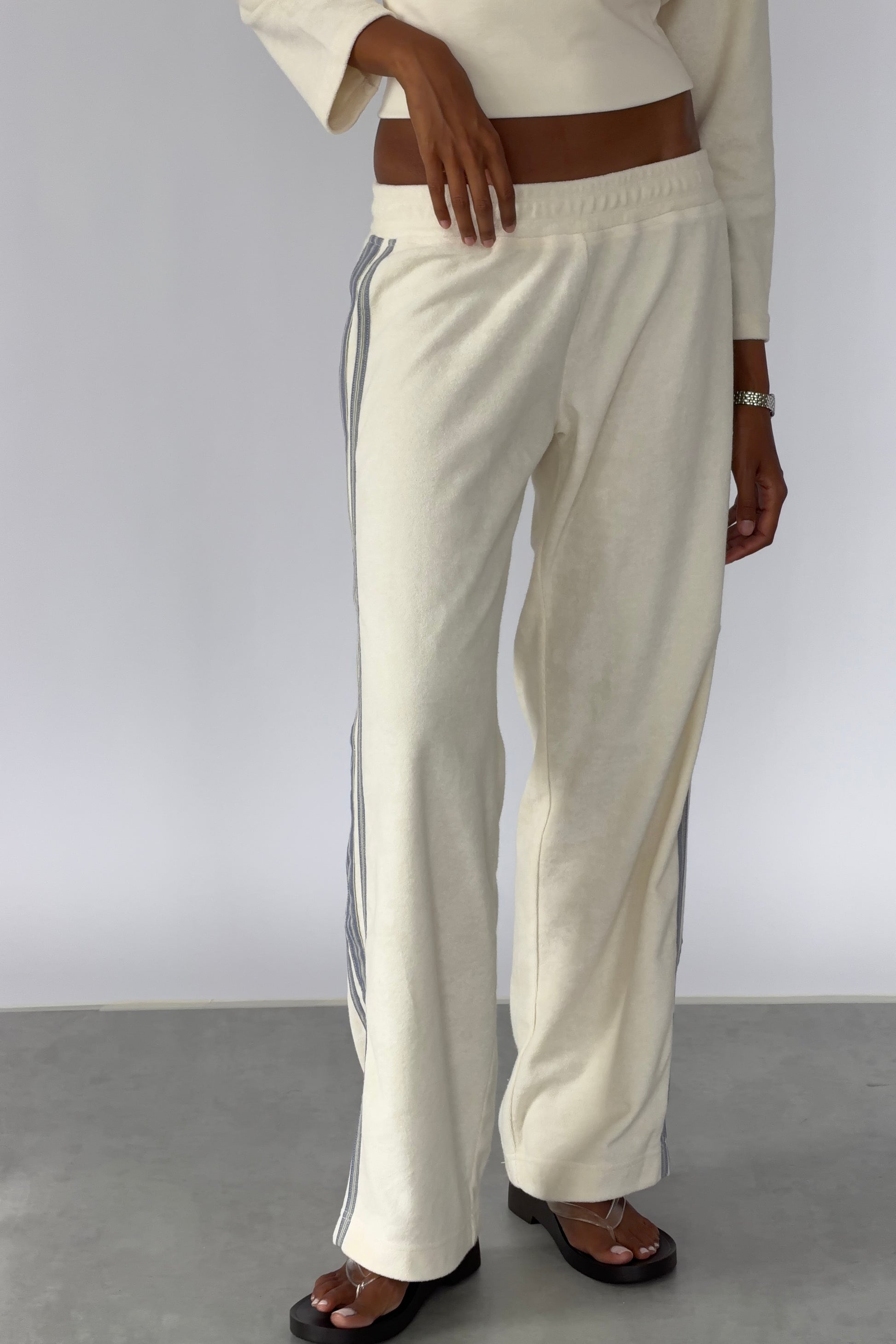 Vintage Cream Towelling Pants
