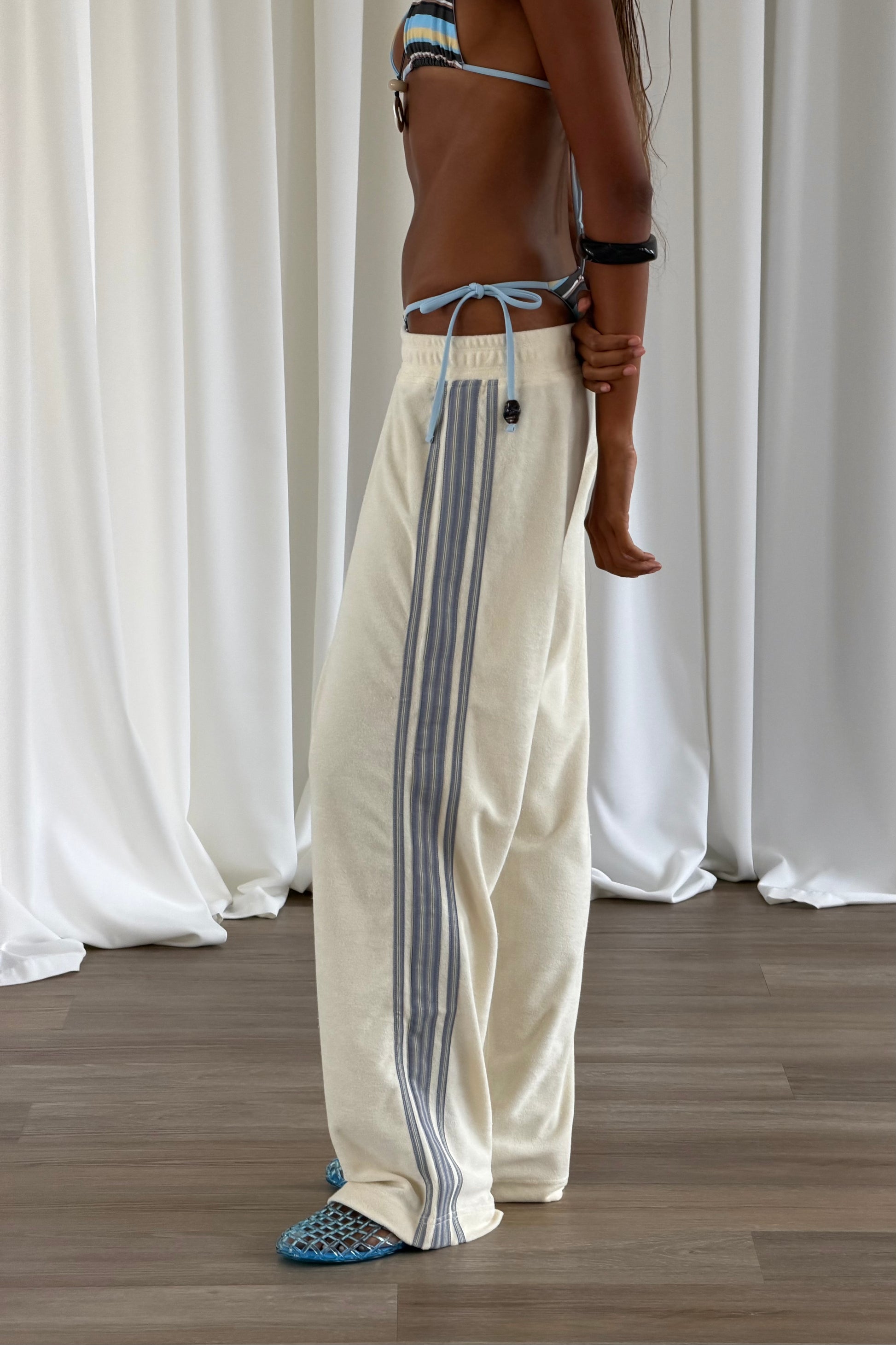 Vintage Cream Towelling Pants