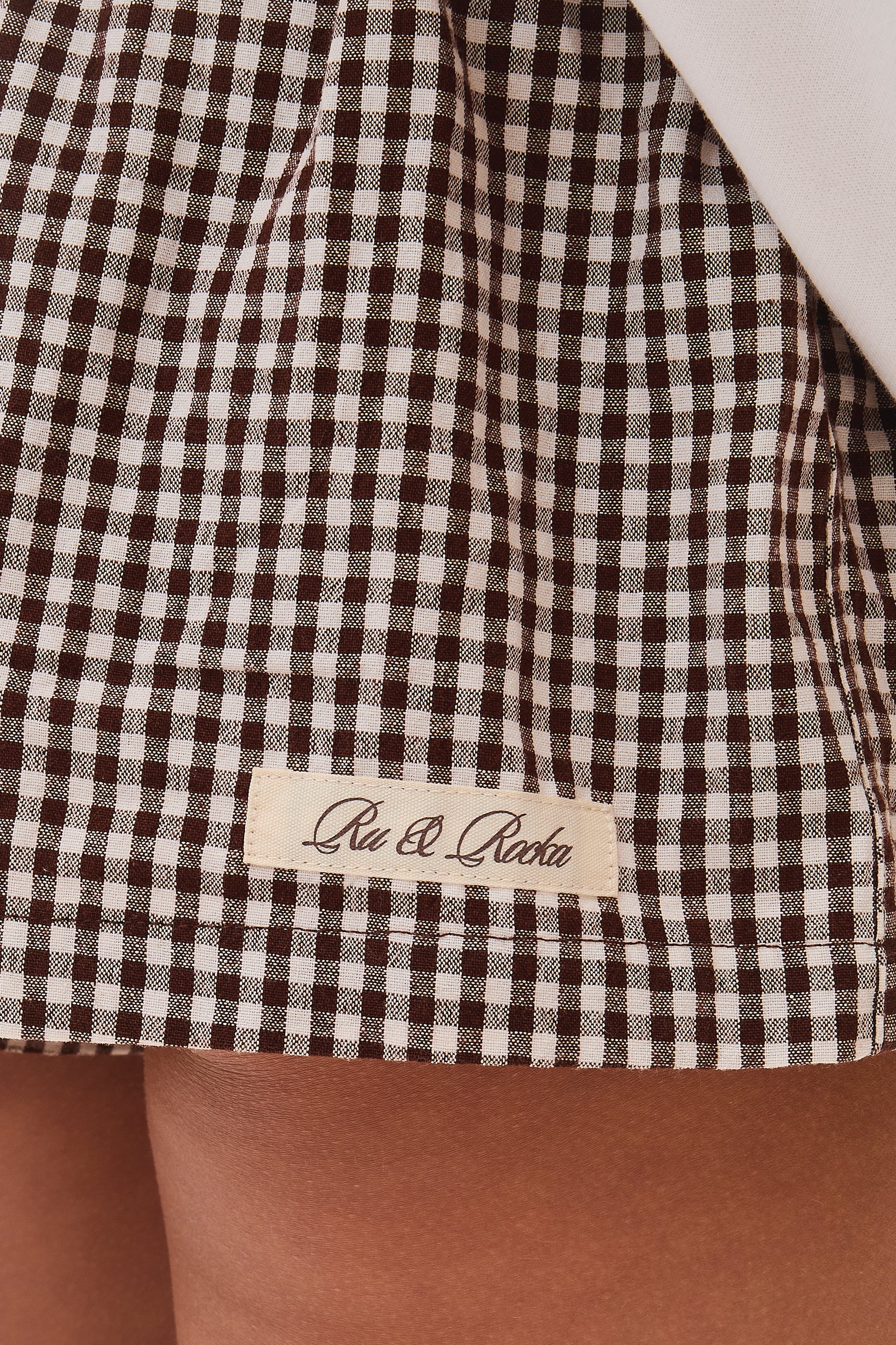 Gaia Brown Micro Shorts