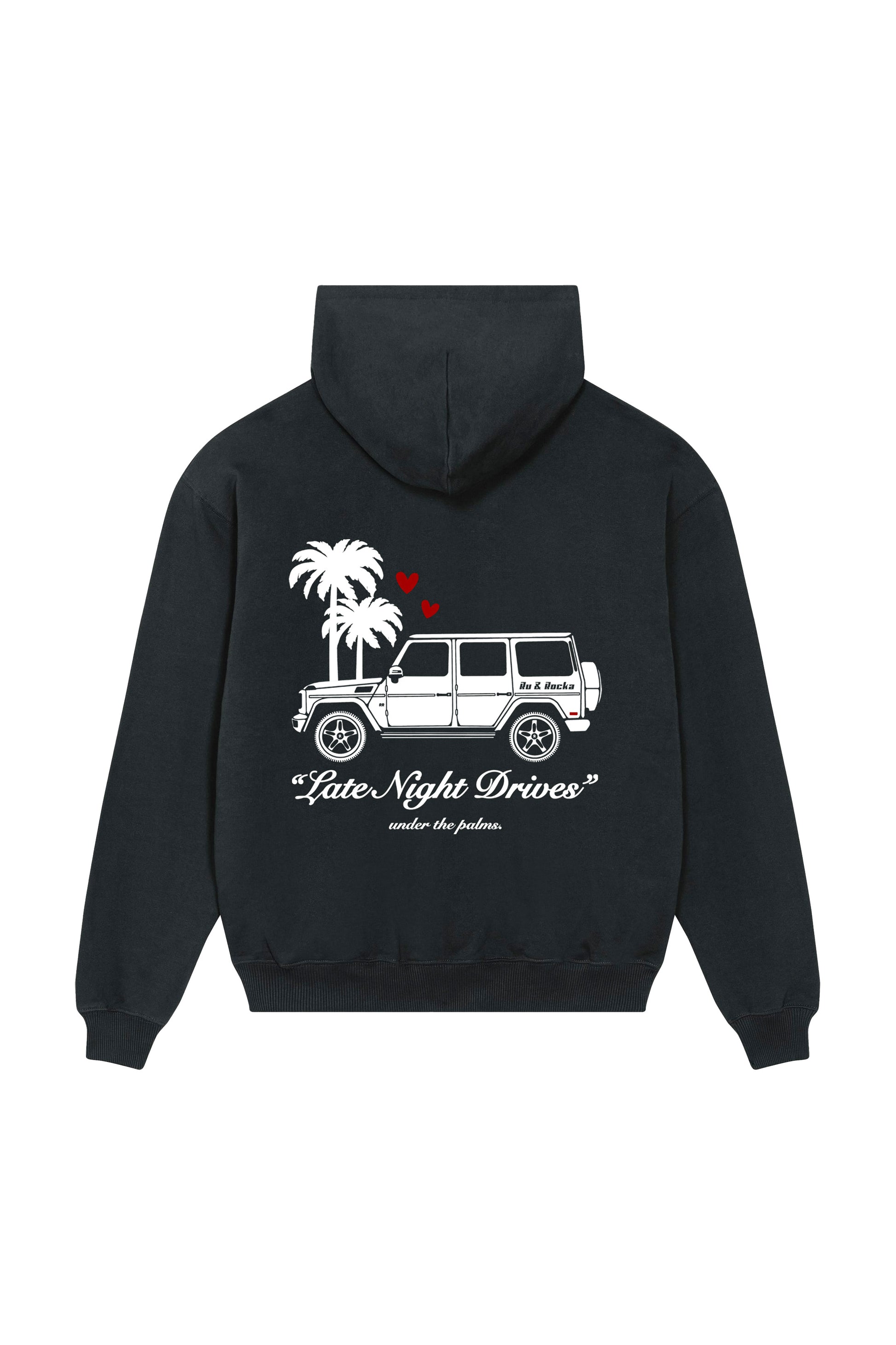 Black Late Night Drives Hoodie