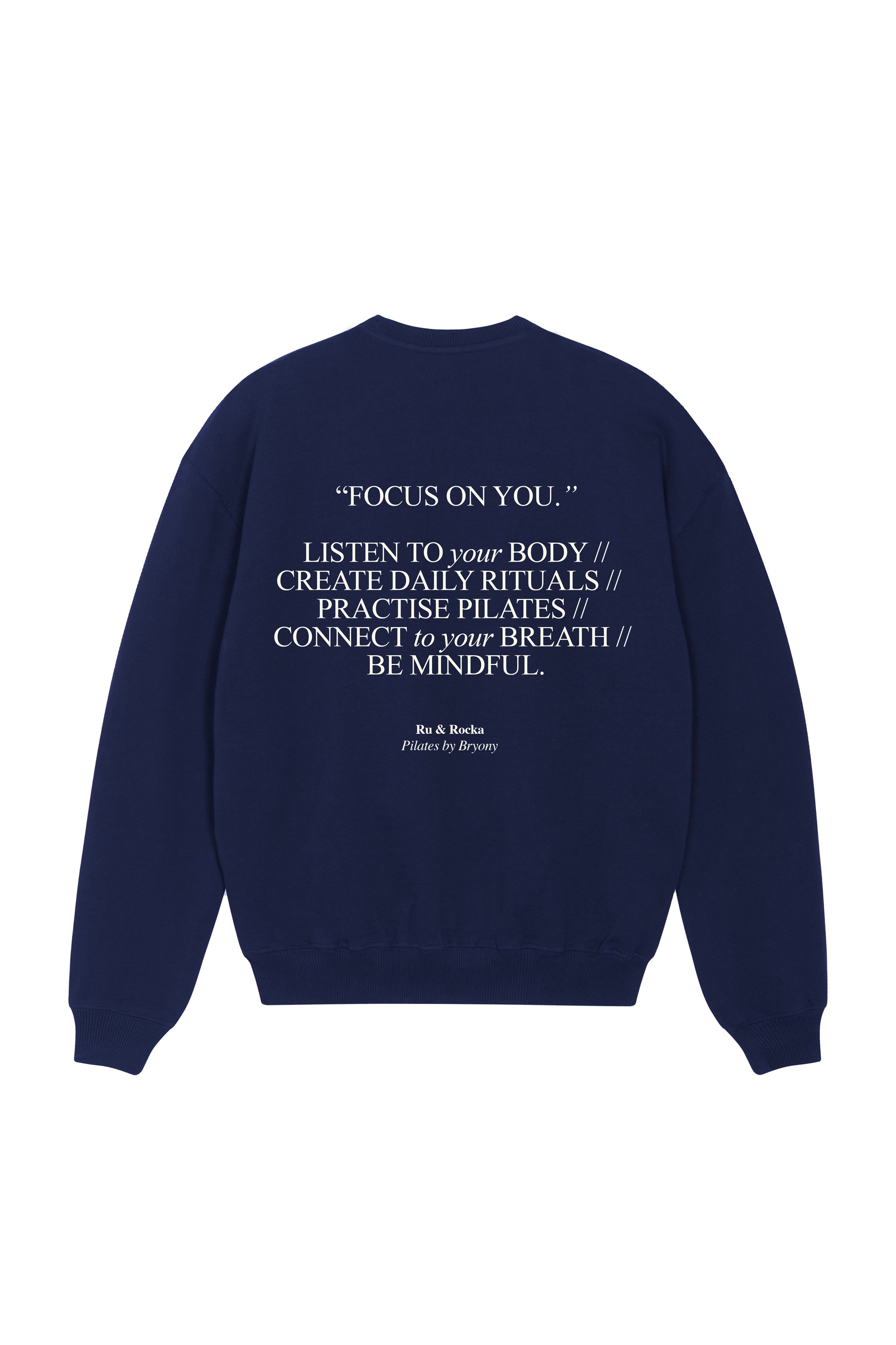 Navy Pilates Club Sweatshirt