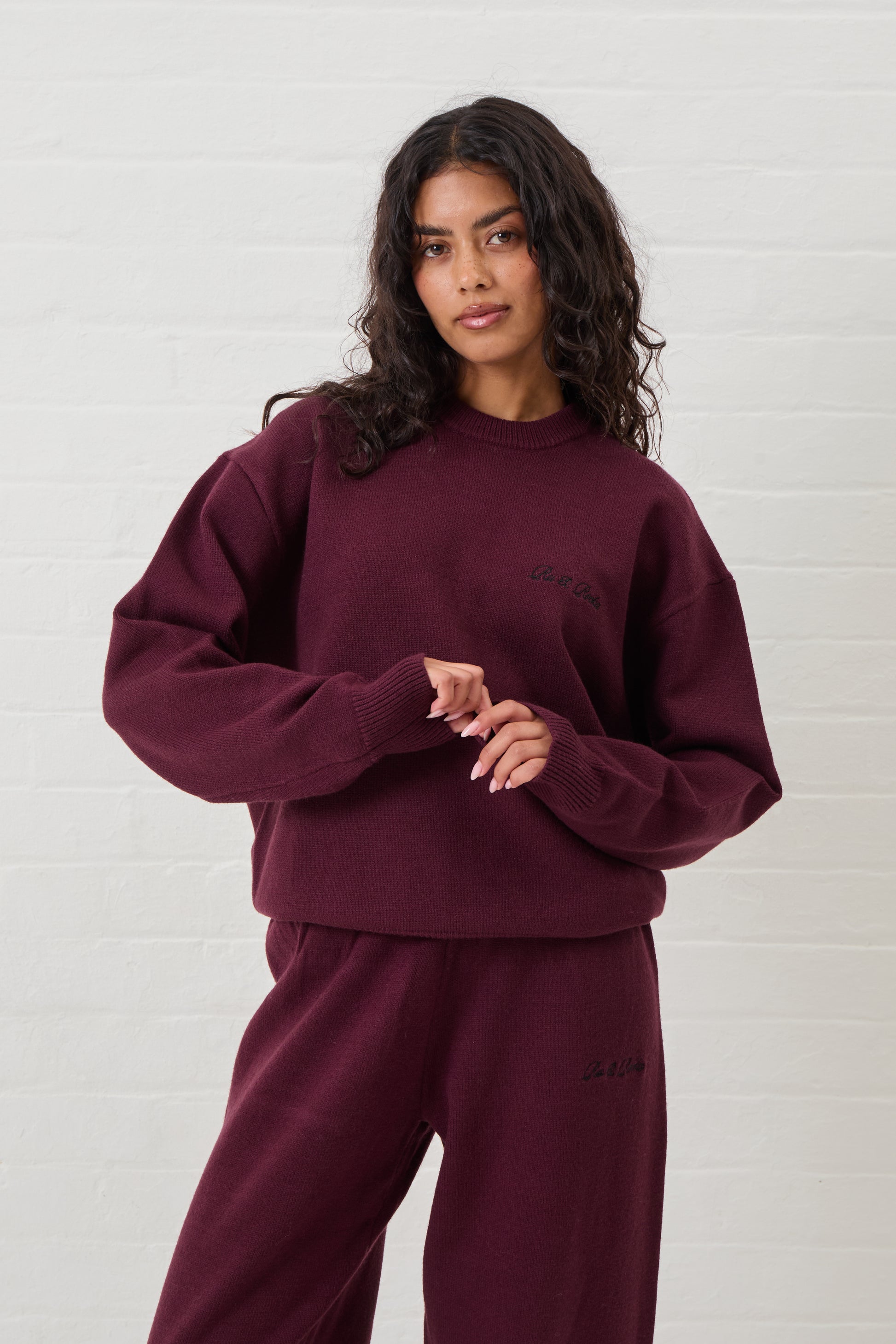 Burgundy Knit Sweater