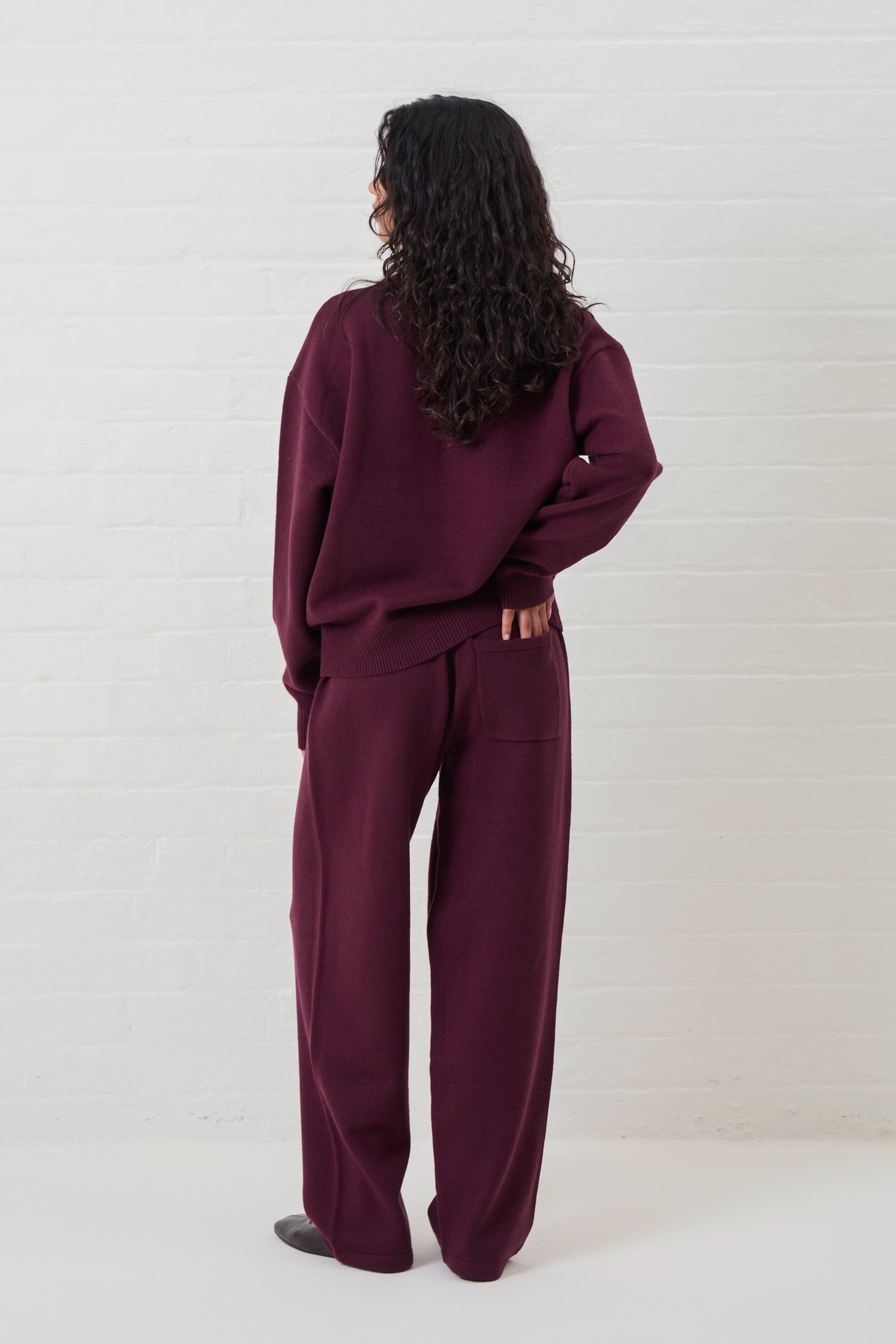 Burgundy Knit Sweater