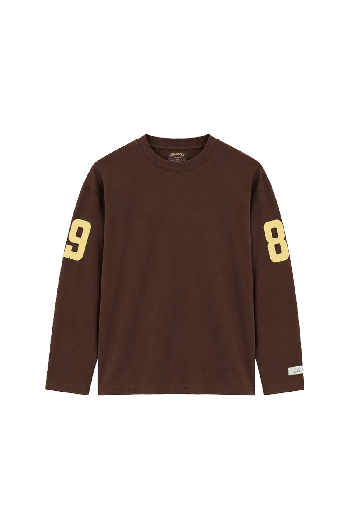 ⊘98 brown football tee