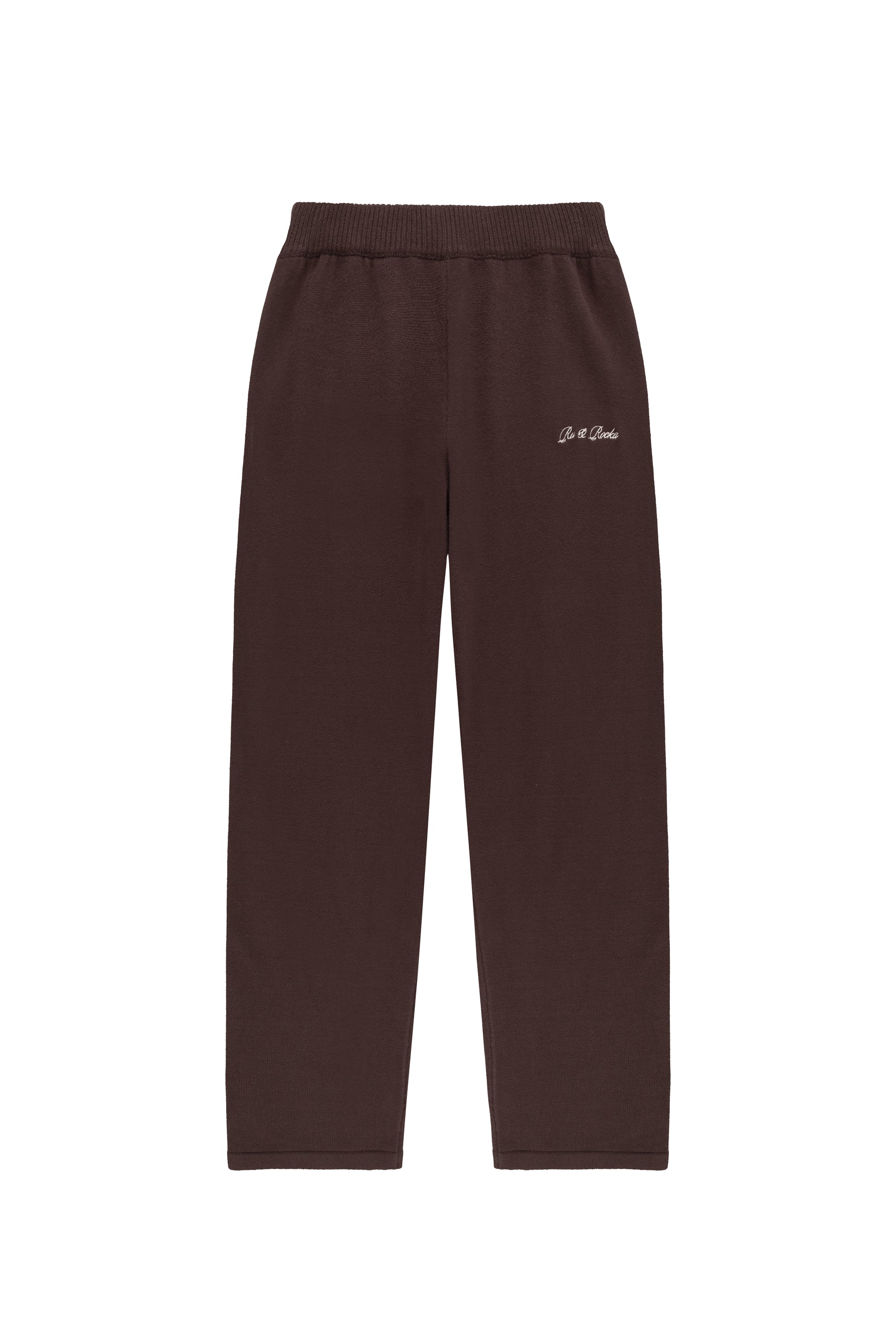 Brown Knit Joggers