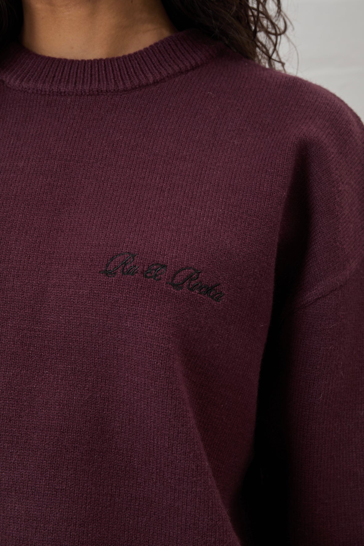 Burgundy Knit Sweater