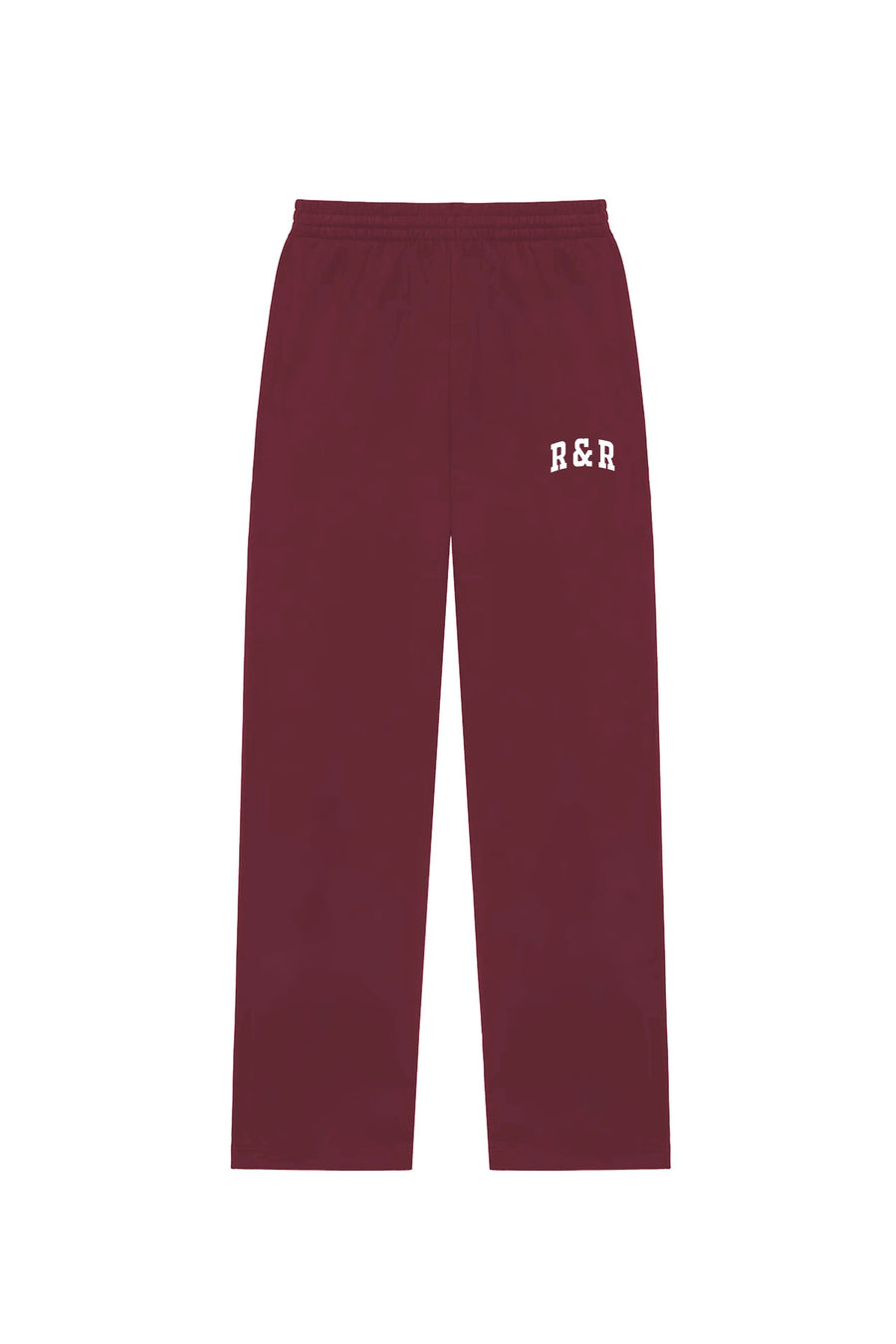 Burgundy Varsity Straight Leg Joggers