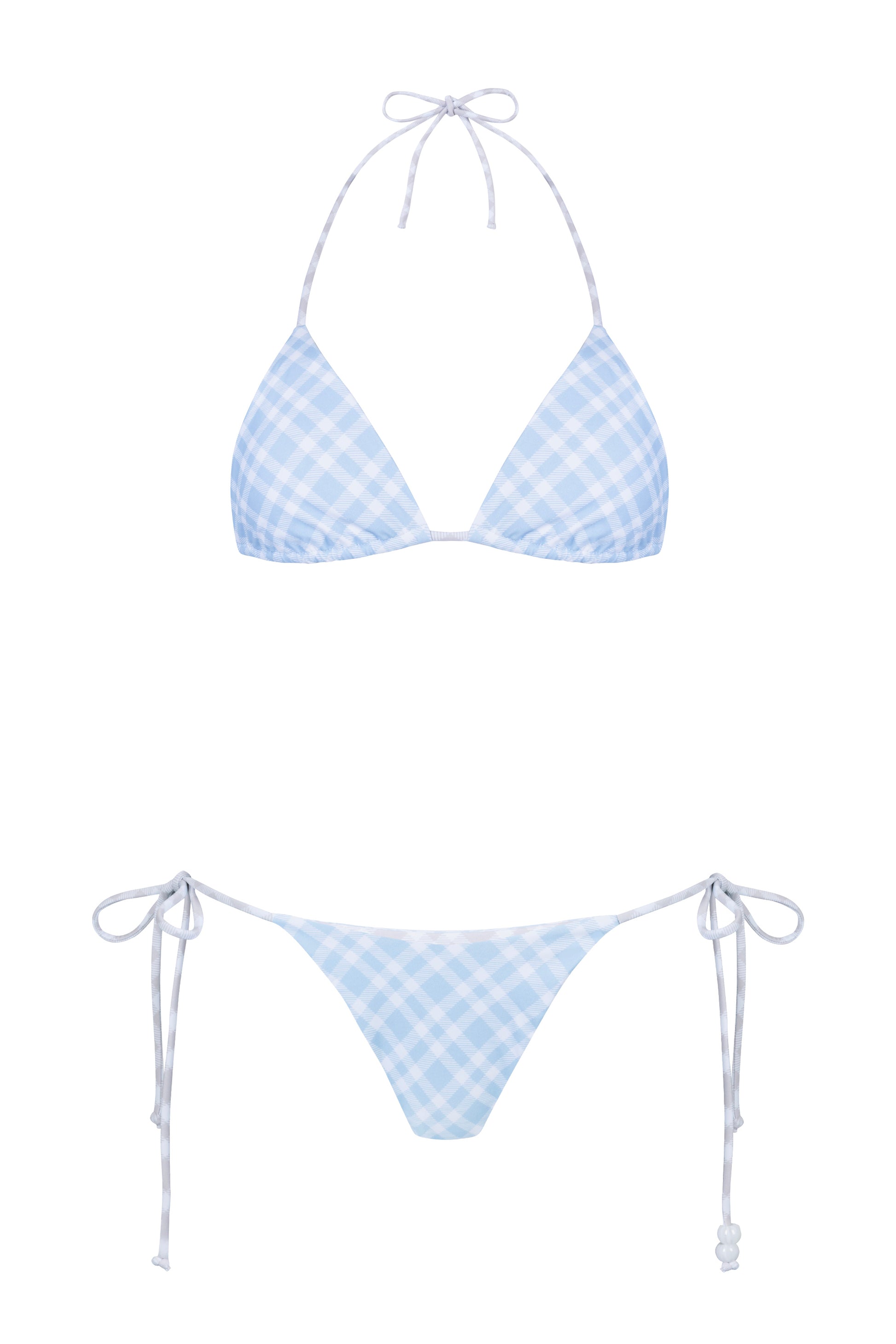 Coastal Check Reversible Bikini Top