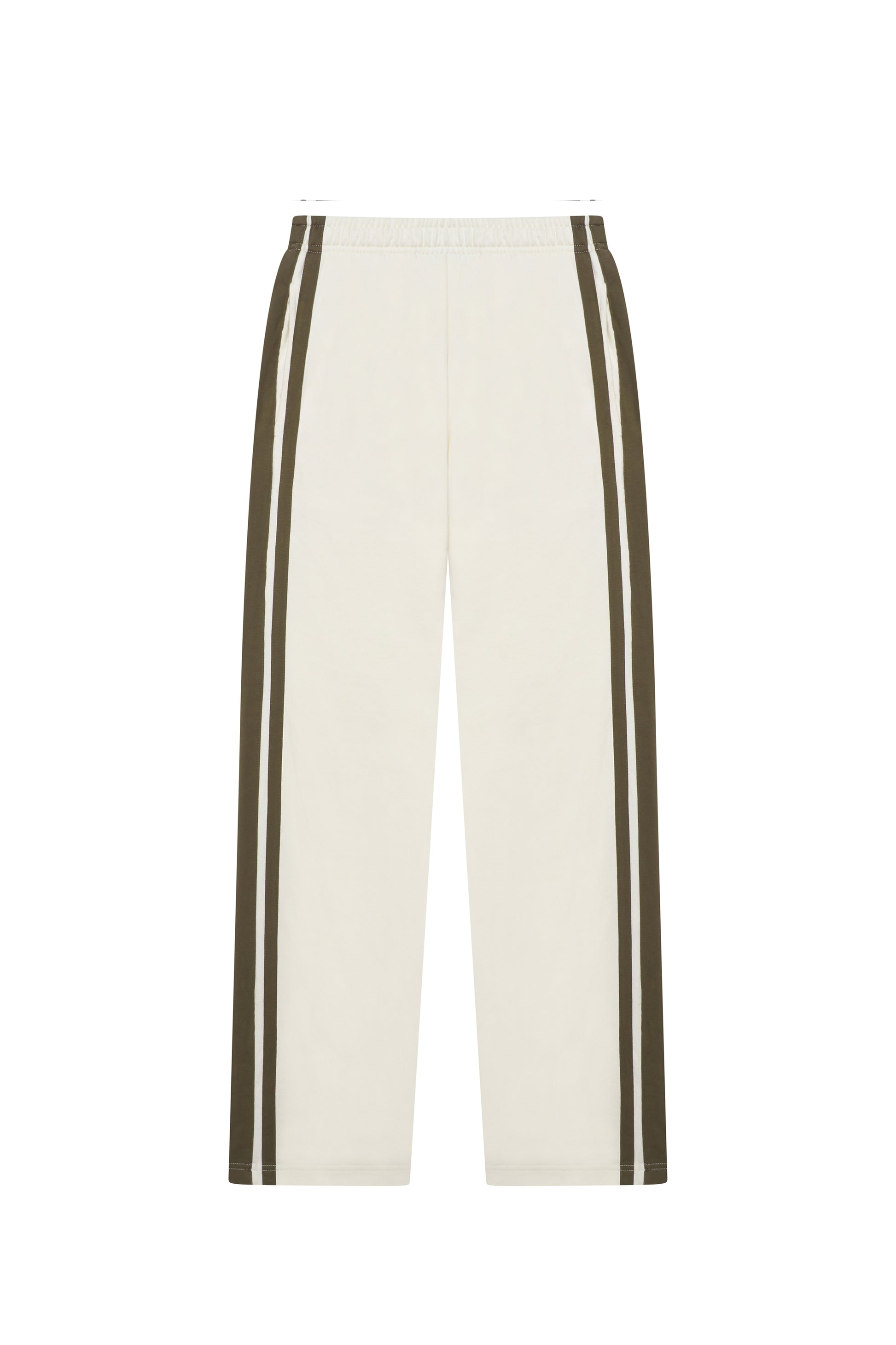 City Stripes Cream Straight Leg Joggers