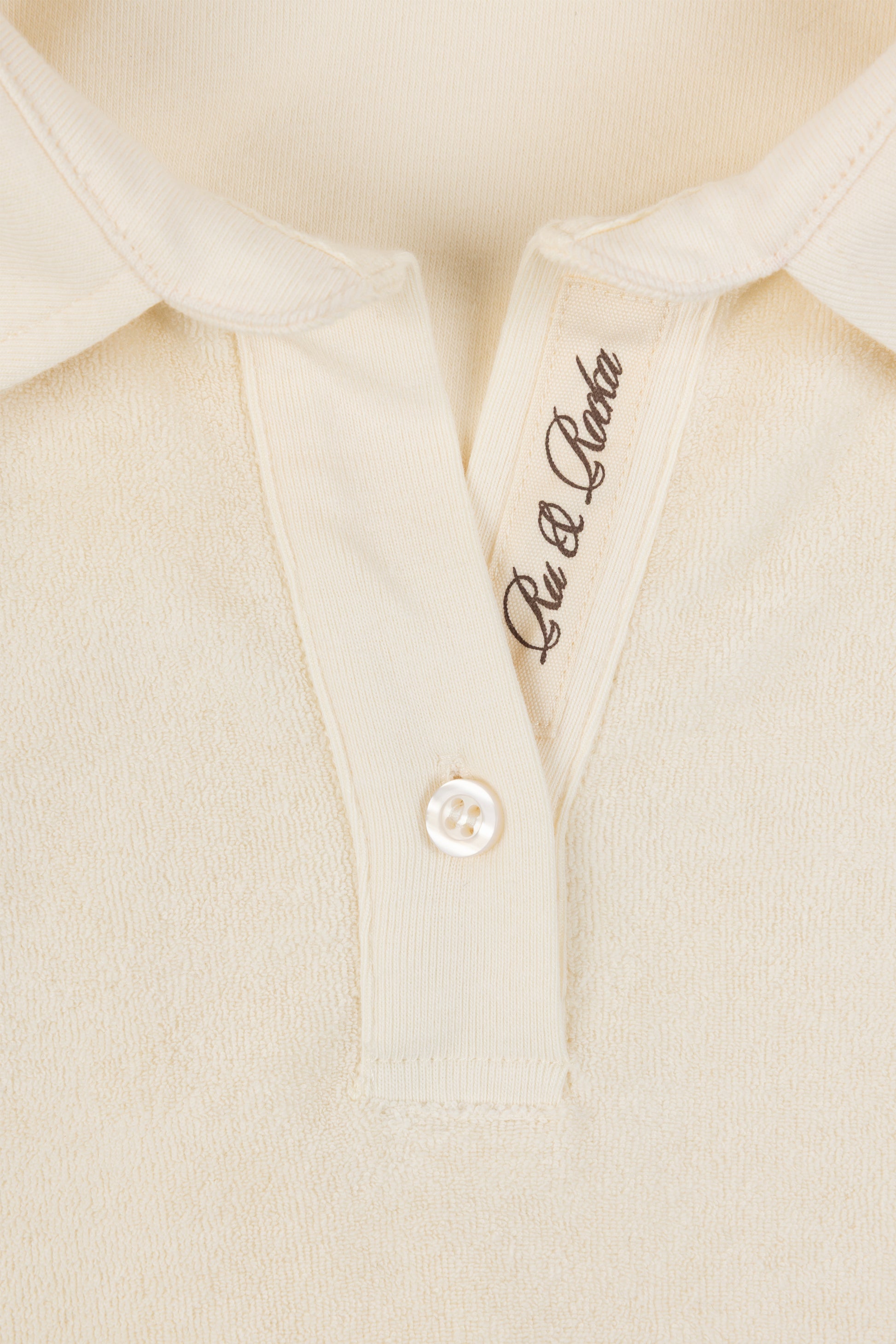 Vintage Cream Towelling Polo