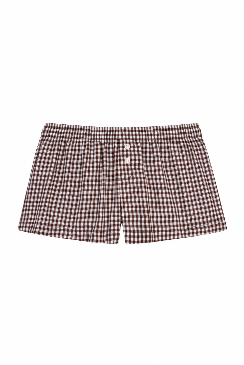 Gaia Brown Mini Shorts