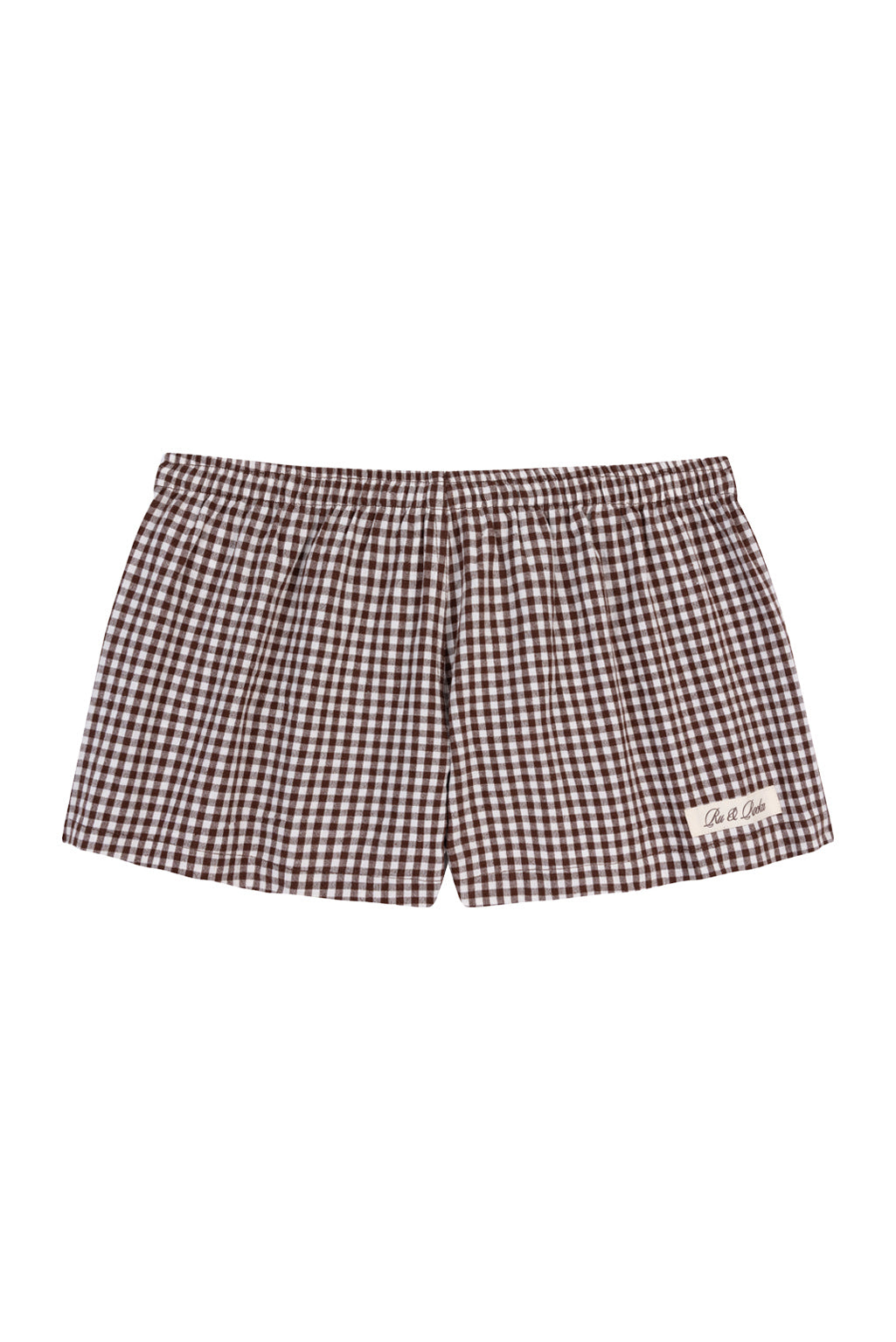 Gaia Brown Mini Shorts