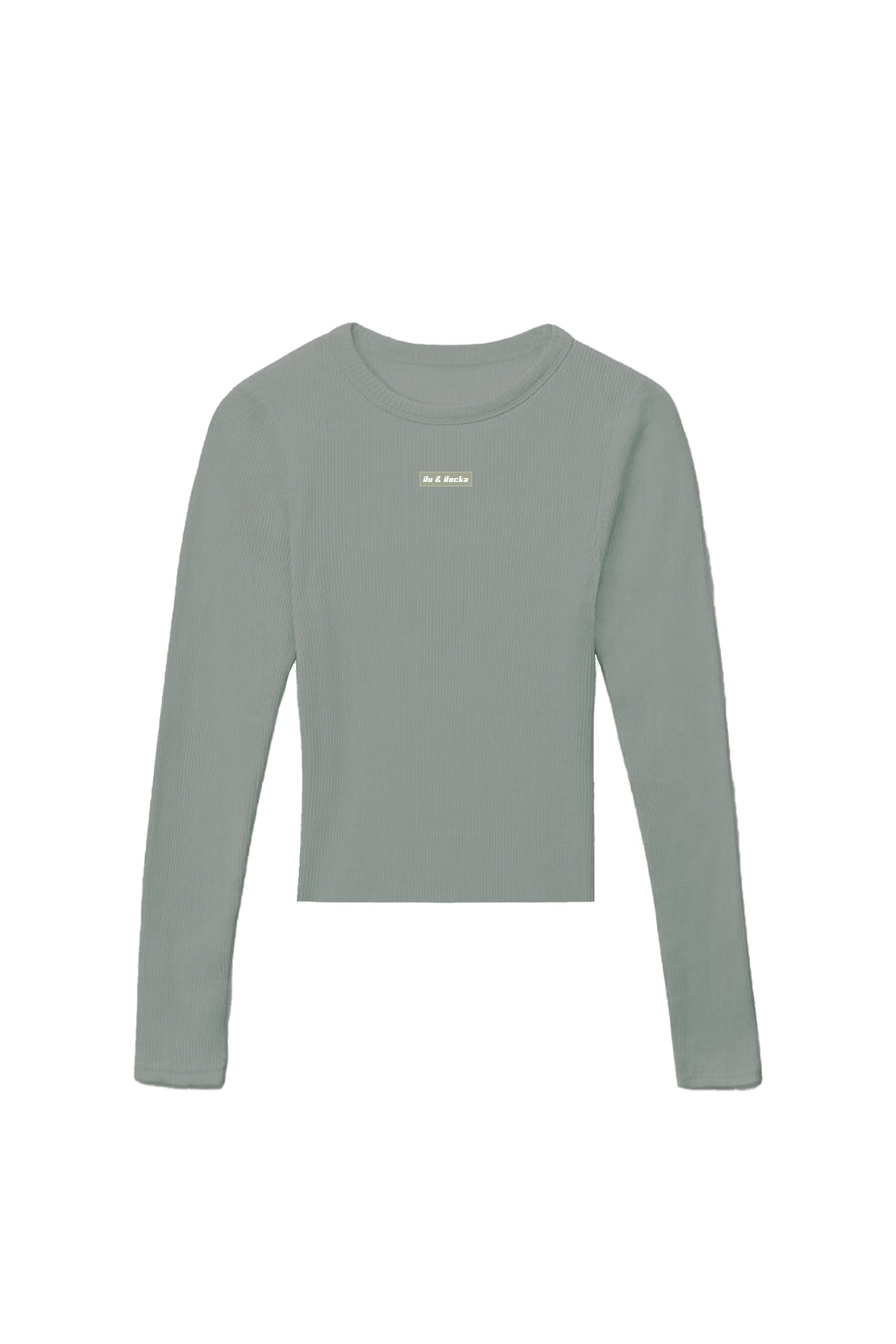 Sage Long Sleeve Ribbed Top
