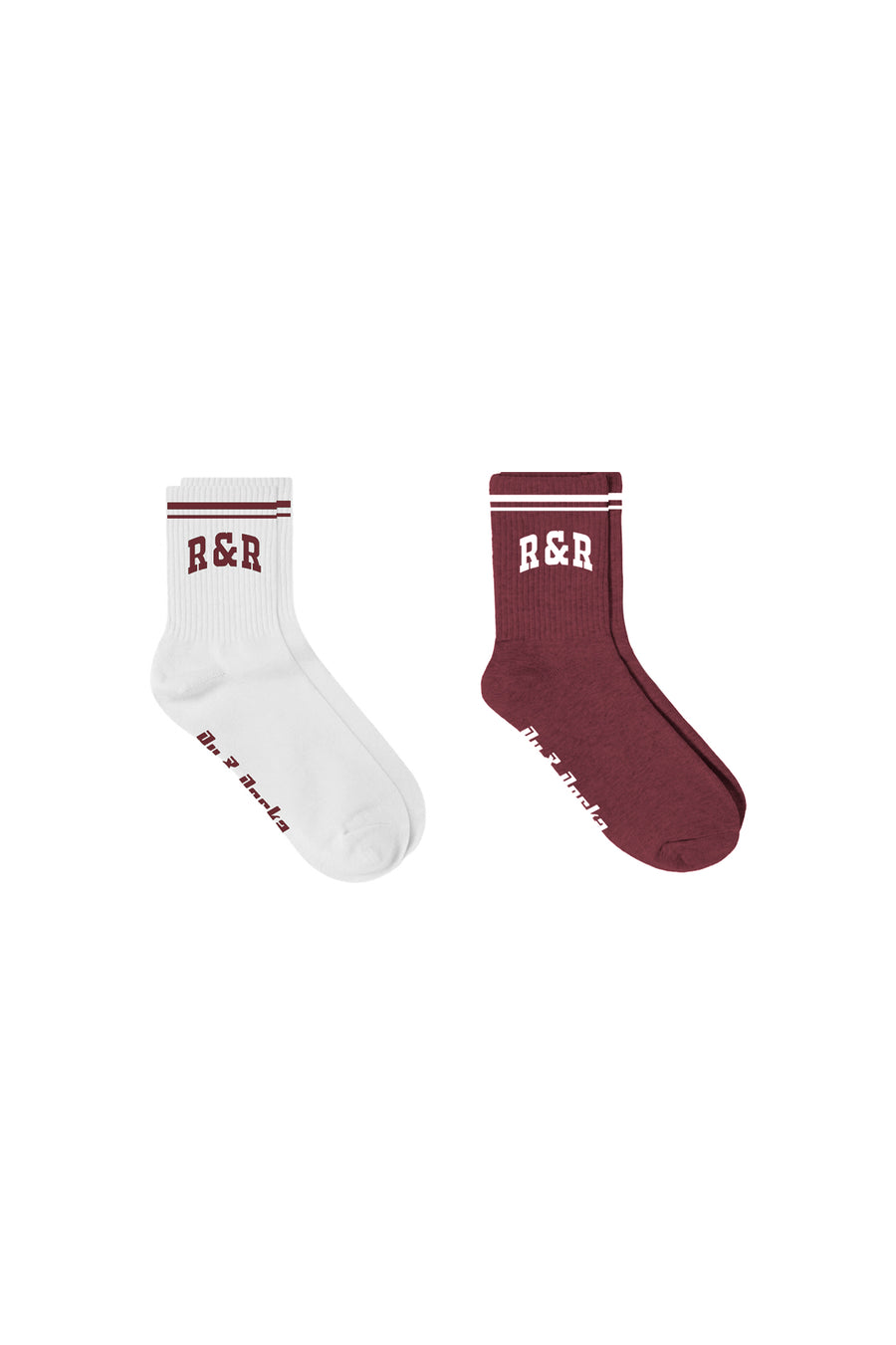 Pack of 2 Burgundy Varsity Socks