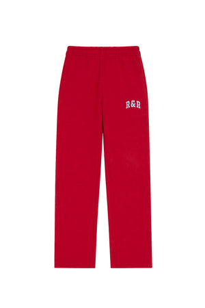 Cherry Red Varsity Joggers