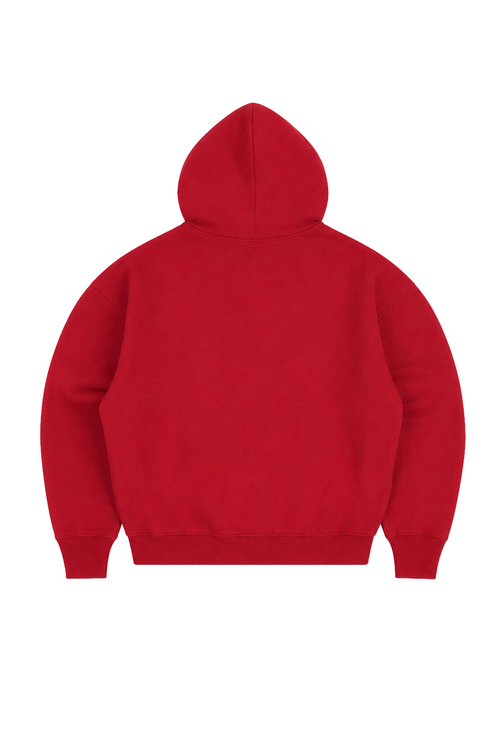 Cherry Red Varsity Zip Hoodie