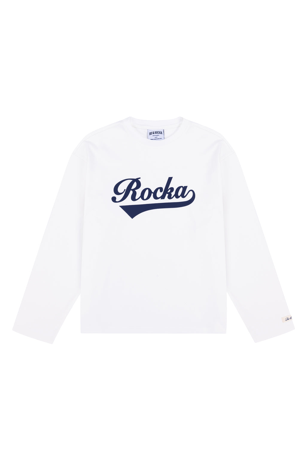 rocka white long sleeve tee