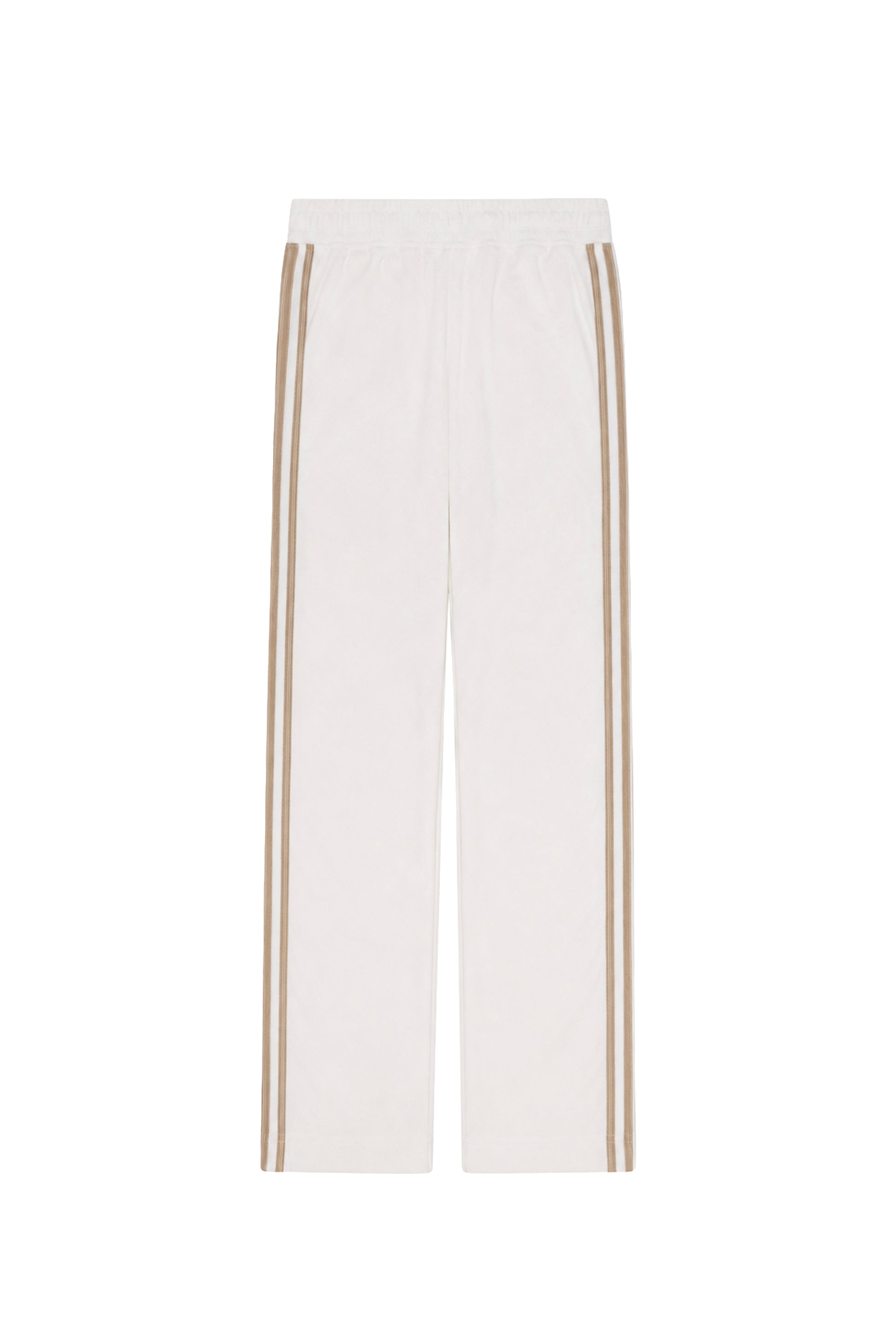 Vintage White & Tan Towelling Pants